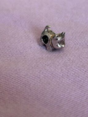 Pandora-style "Wag the Dog" Charm - Sterling Silver, Solid Gold